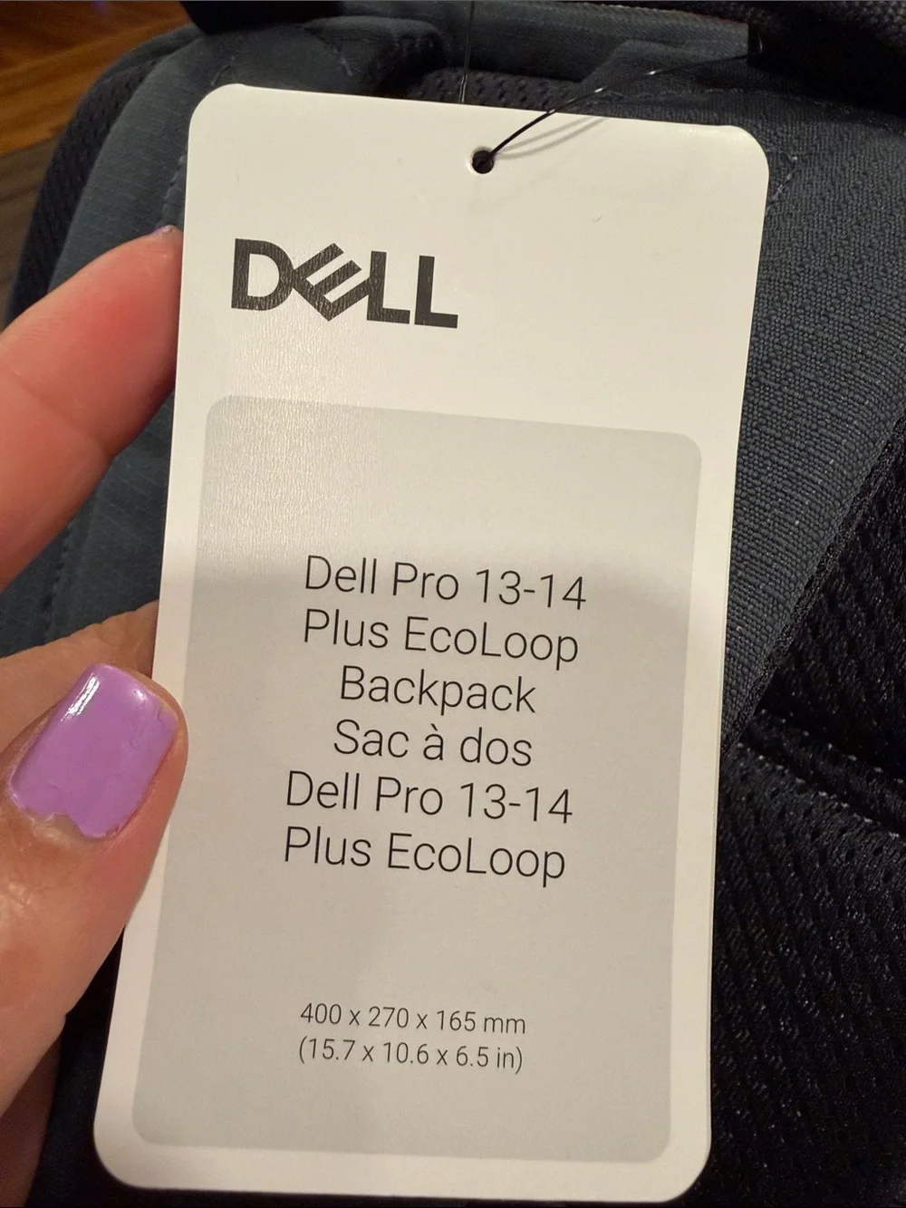Dell Pro 13-14 Plus EcoLoop Backpack with Multiple‎ Compartments #305